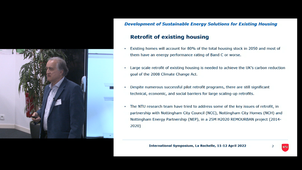 Development of sustainable energy solutions for existing housing