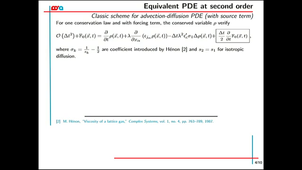Lattice Boltzmann convection-diffusion model with non-constant advection velocity