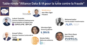 Table ronde “Alliance Data & IA pour la lutte contre la fraude” Contrer le fléau de la fraude : les nouvelles technologies de l’IA et leurs limites