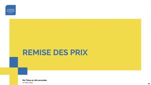 Ma Thèse en 180 secondes - Remise de Prix