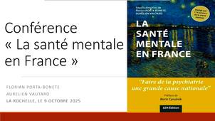 Conférence : la santé mentale en France