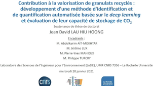 Thèse de Jean David LAU HIU HOONG