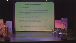 Remise du  Prix du Mémoire ASTRES