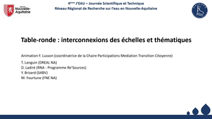 Table-ronde : interconnexions des échelles et thématiques