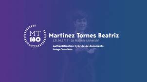 Ma Thèse en 180 secondes - Martinez Tornes Beatriz