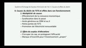 Reform of the EU Emission trading system : The Mission impossible ?