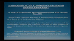 L'Union européenne dans la gouvernance mondiale des océans
