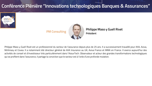 Conférence plénière “Innovations technologiques Banques & Assurances” Repenser les modèles et technologies en rupture
