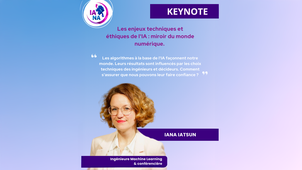 Keynote 2: lana latsun : Les enjeux techniques et éthiques de l'IA: miroir du monde numérique.