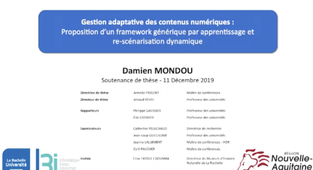 Thèse de Damien MONDOU