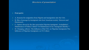 The Nigerian Diaspora in the USA:Challenges Facing the Integration of an African Immigrant Community