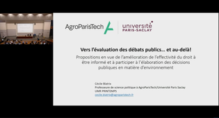 Vers l'évaluation des débats publics... et au-delà !