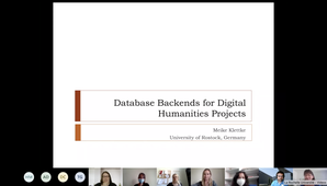 Database Backends for Digital Humanities Project