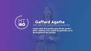 Ma Thèse en 180 secondes - Gaffard Agathe