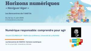 Plénière d’ouverture avec Vincent Courboulay : Numérique responsable : comprendre pour agir - Les petits ruisseaux..