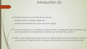 Une démocratie environnementale est-elle possible par l'entrée des savoirs ? Cas d'étude des eaux françaises