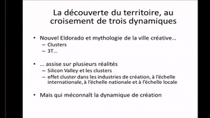Le territoire vu de la création
