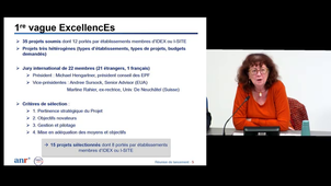 Réunion de lancement du projet « ExcelLR » / Mot de présentation générale du projet ExcelLR / Intervention de l’Agence Nationale de la Recherche