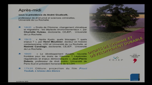 Présentation de l'après-midi