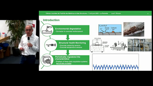 Time series analysis for database completion and forecast of sensors measurements: application to concrete structures