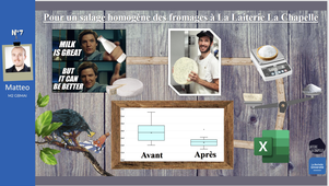 Pour un salage homogène des fromages à La laiterie de La Chapelle