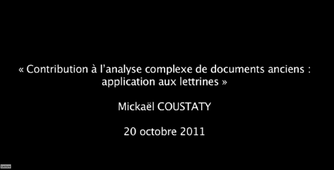 Thèse de Mickaël COUSTATY