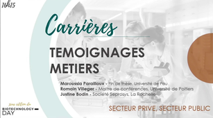 Perspectives de carrière, témoignages métiers