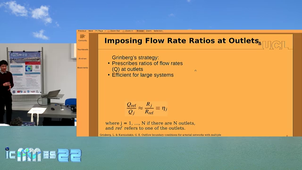 Imposing Ratios of Outlet Flow Rates on Large Arterial Networks with Two-Element Windkessel Model: Parametric Analysis