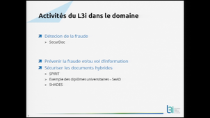 Pour la sécurisation et l'authentification des documents dématérialisés