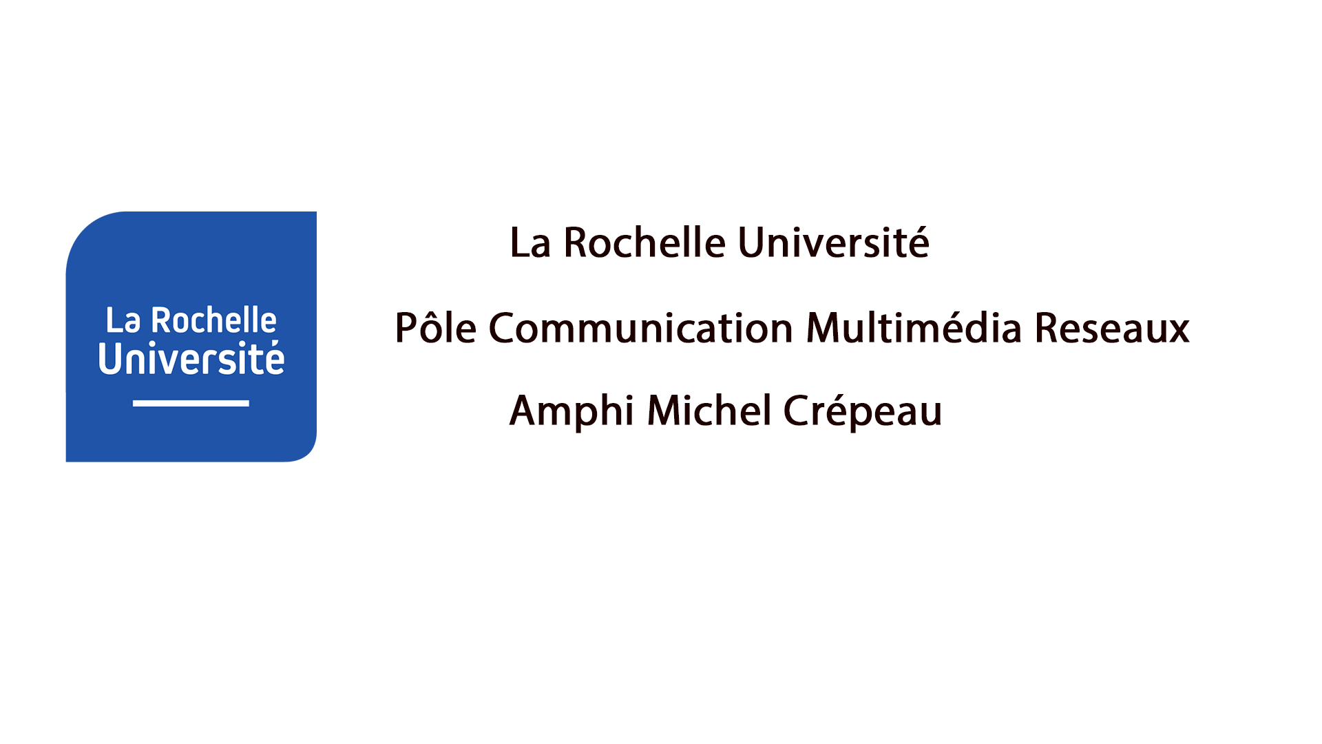 Direct amphi Michel Crépeau La Rochelle Université