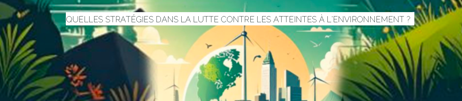 Bannière Colloque : Quelles stratégies dans la lutte contre les atteintes à l’environnement ?